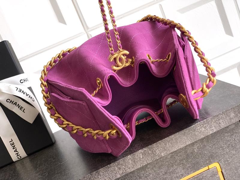 Chanel 25 Mini Handbag Purple AS5292