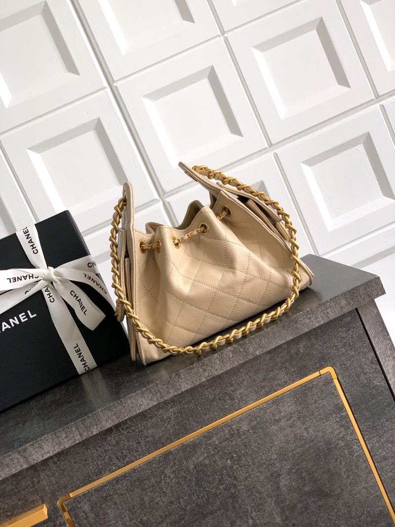 Chanel 25 Mini Handbag Beige AS5292