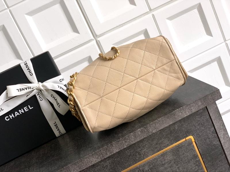Chanel 25 Mini Handbag Beige AS5292