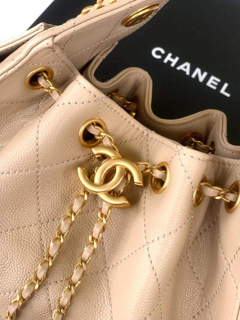 Chanel 25 Mini Handbag Beige AS5292
