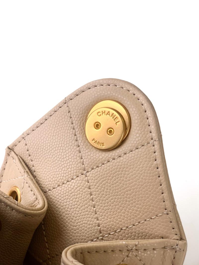 Chanel 25 Mini Handbag Beige AS5292