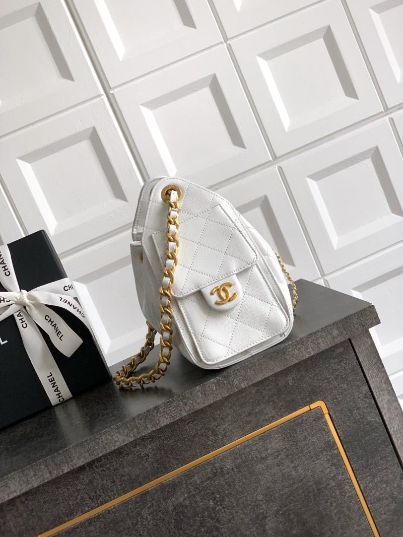 Chanel 25 Mini Handbag White AS5292