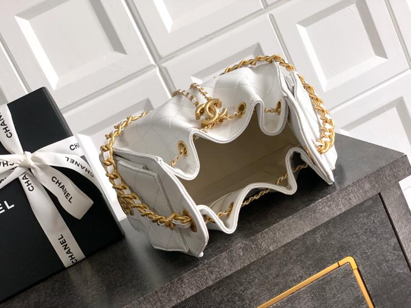 Chanel 25 Mini Handbag White AS5292