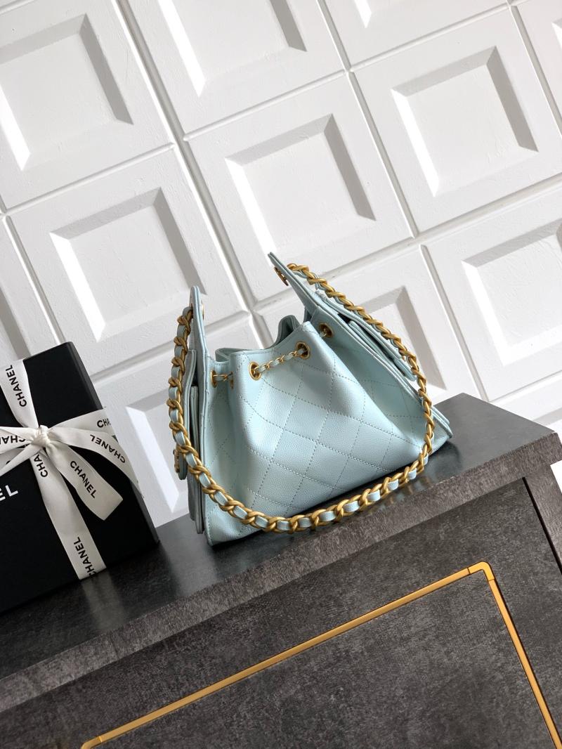 Chanel Calfskin 25 Mini Handbag Blue AS5292