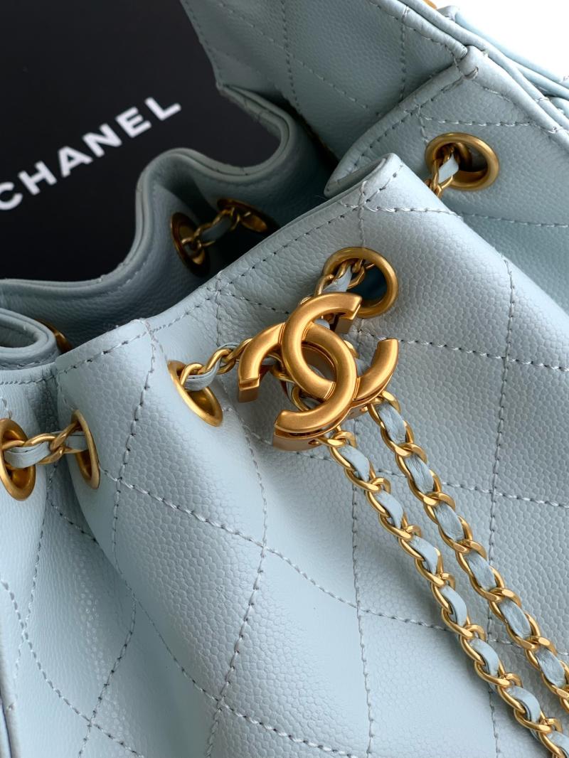Chanel Calfskin 25 Mini Handbag Blue AS5292