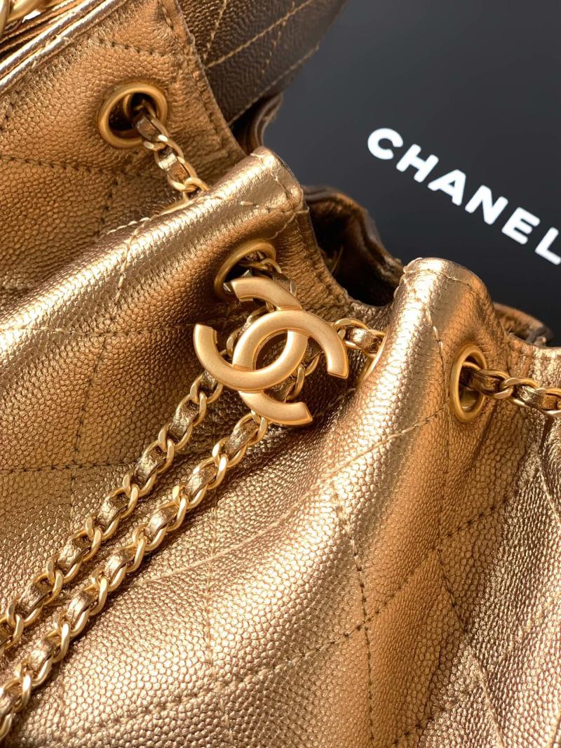 Chanel Calfskin 25 Mini Handbag Gold AS5292