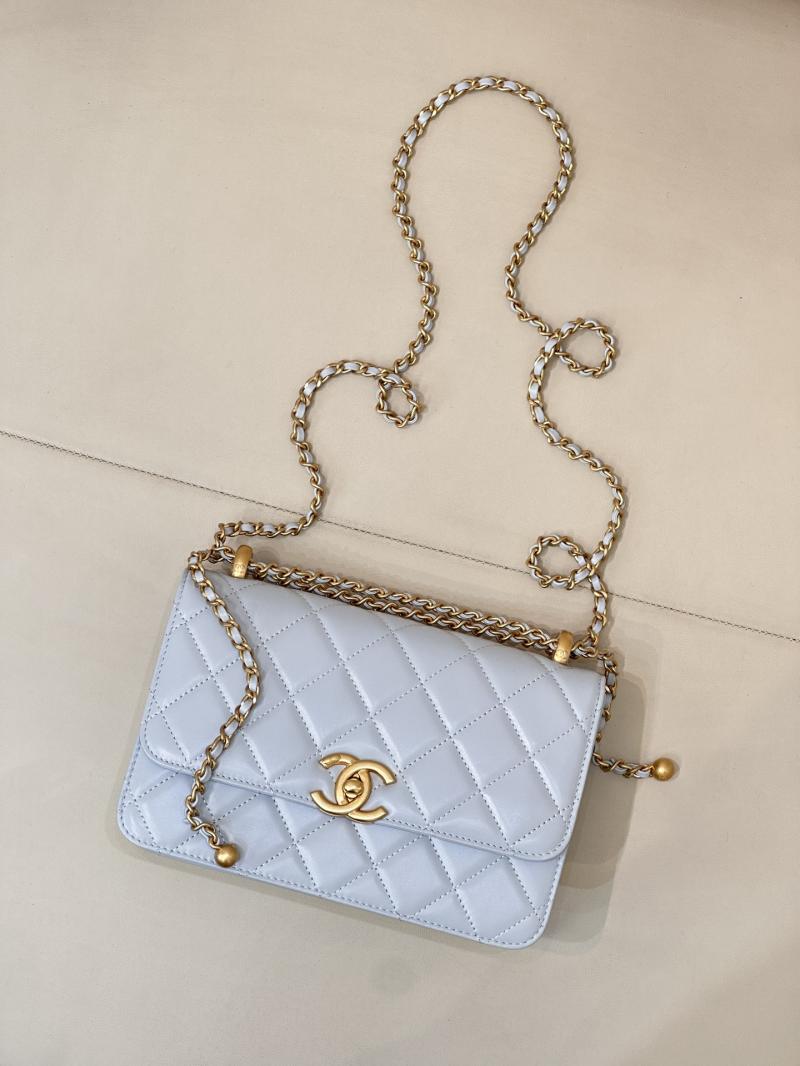 Chanel Calfskin Small Flap Bag Blue AS2649