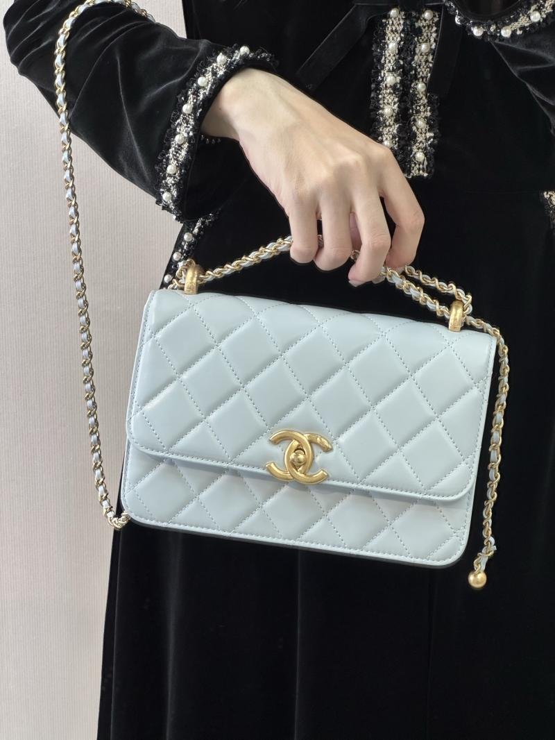 Chanel Calfskin Small Flap Bag Blue AS2649