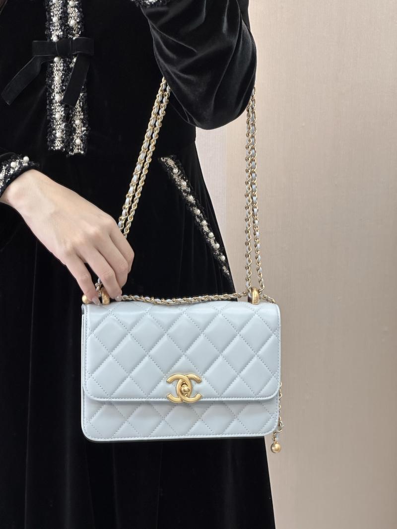 Chanel Calfskin Small Flap Bag Blue AS2649