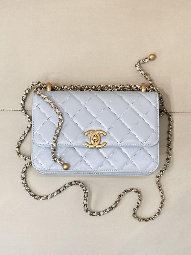Chanel Calfskin Small Flap Bag Blue AS2649