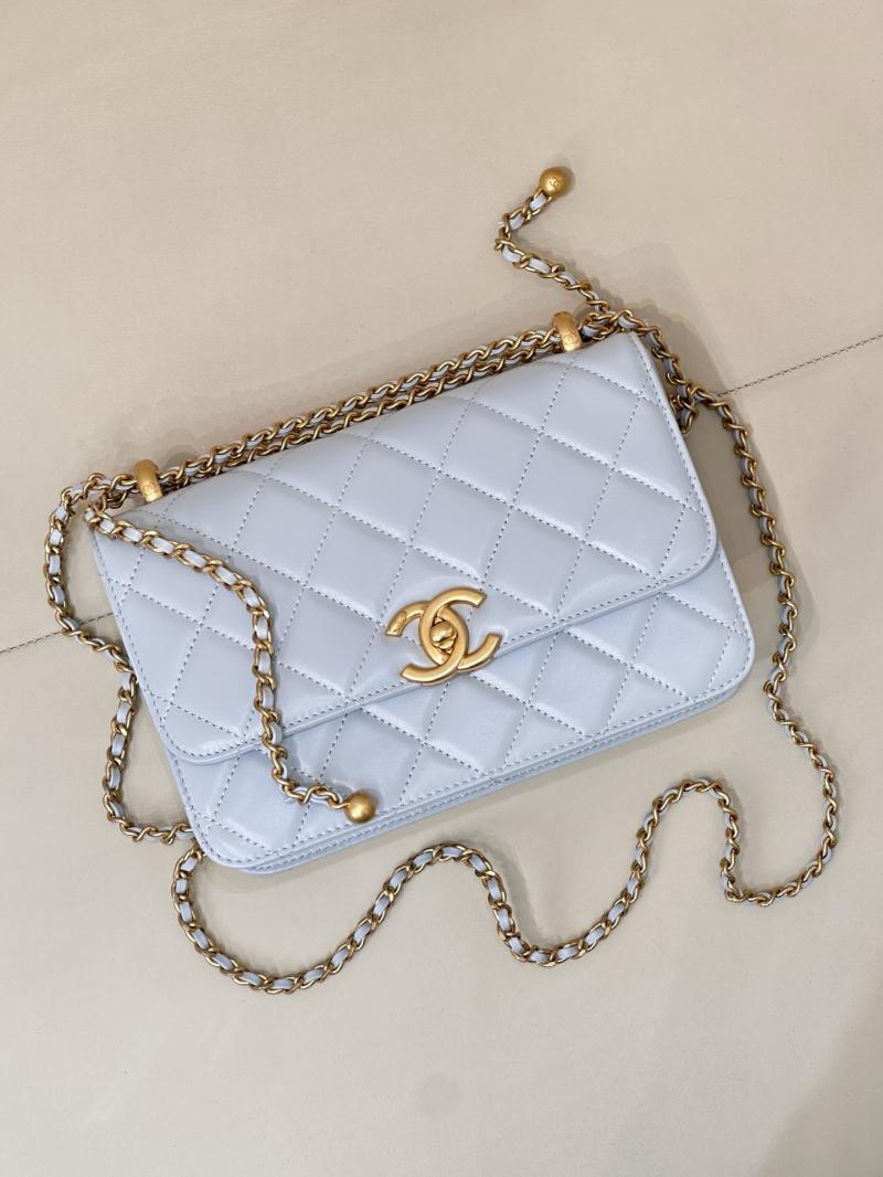 Chanel Calfskin Small Flap Bag Blue AS2649