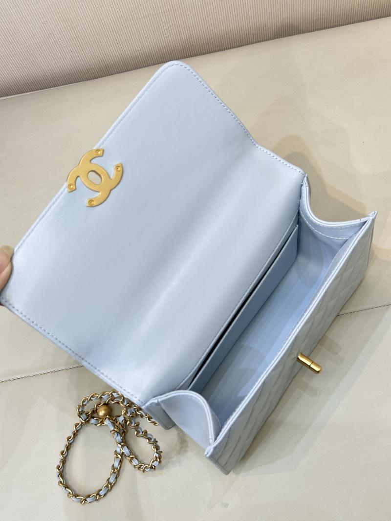 Chanel Calfskin Small Flap Bag Blue AS2649