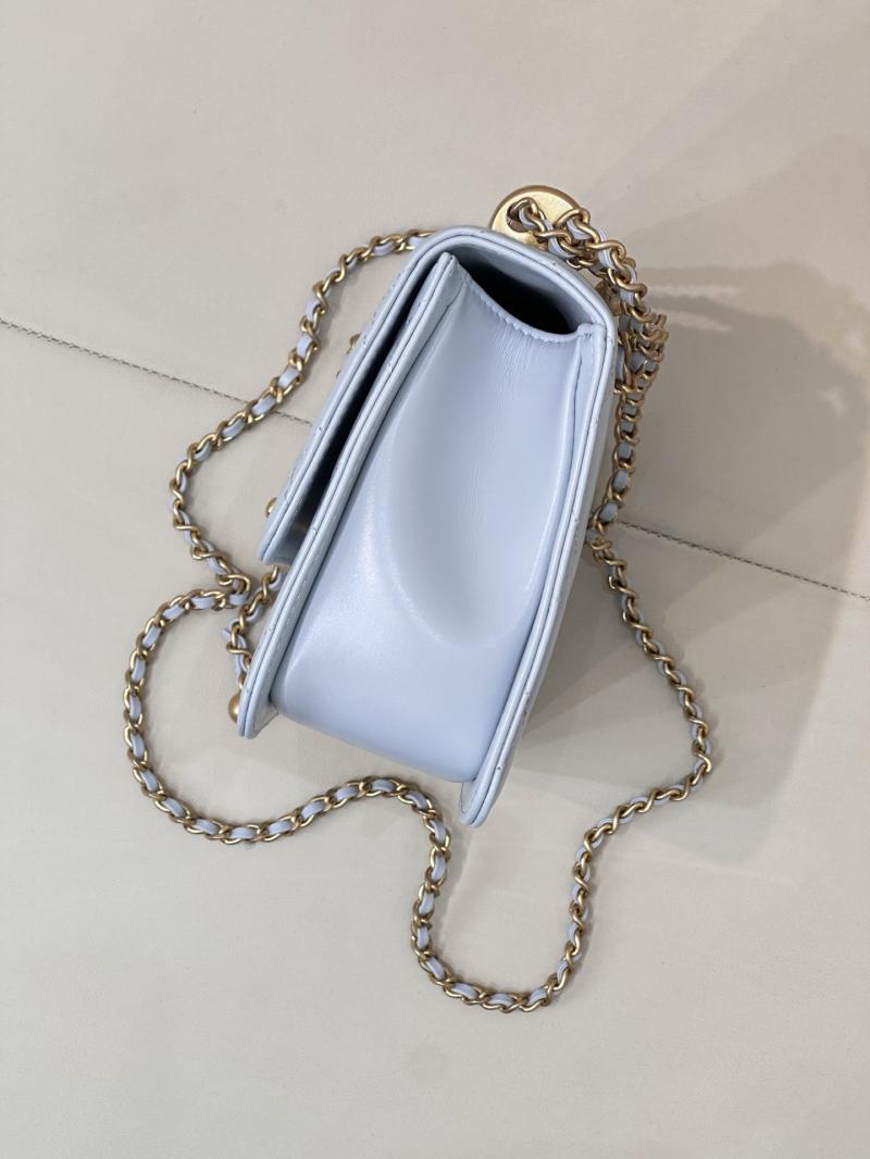 Chanel Calfskin Small Flap Bag Blue AS2649