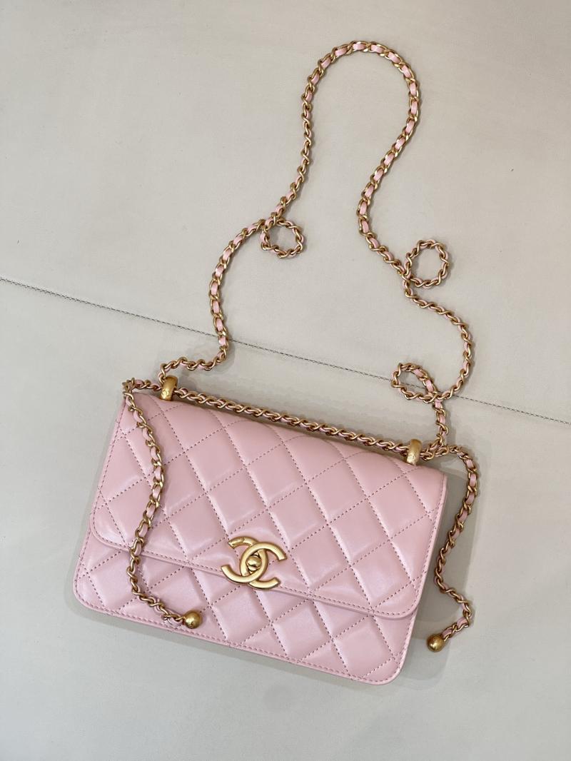 Chanel Calfskin Small Flap Bag Pink AS2649
