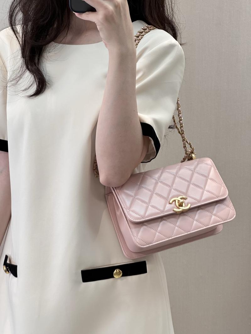 Chanel Calfskin Small Flap Bag Pink AS2649