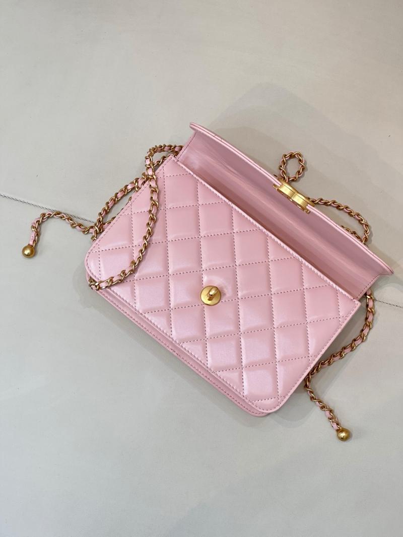 Chanel Calfskin Small Flap Bag Pink AS2649