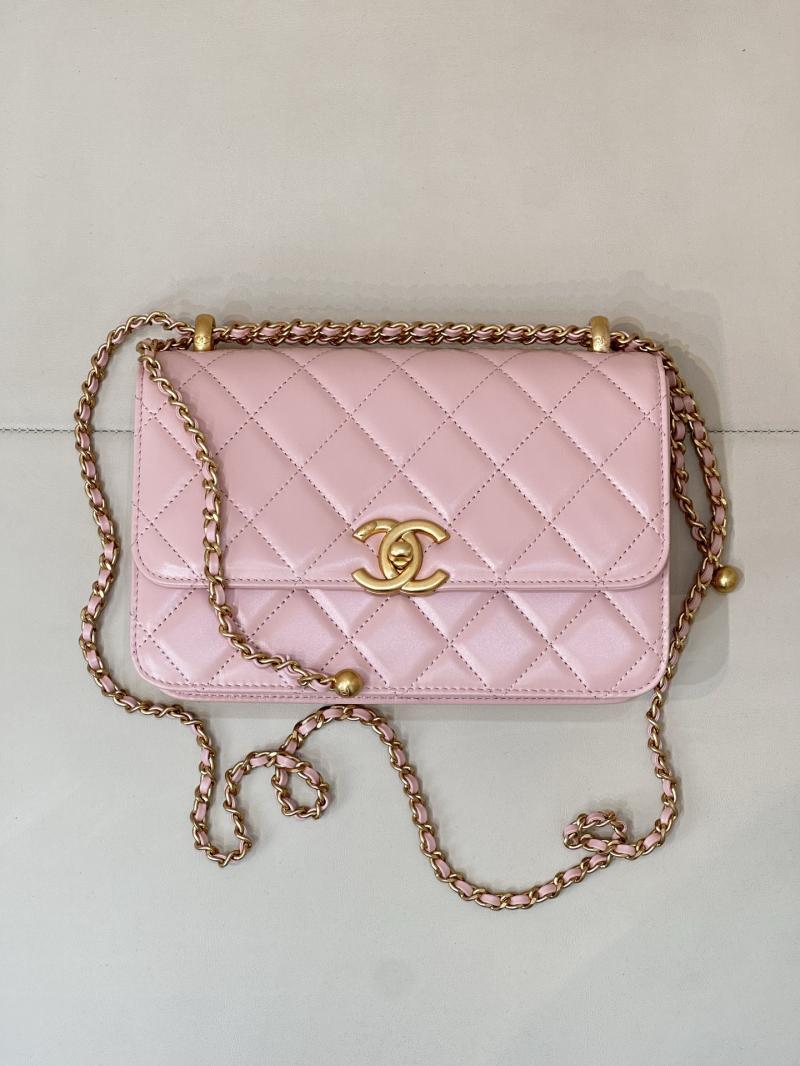 Chanel Calfskin Small Flap Bag Pink AS2649
