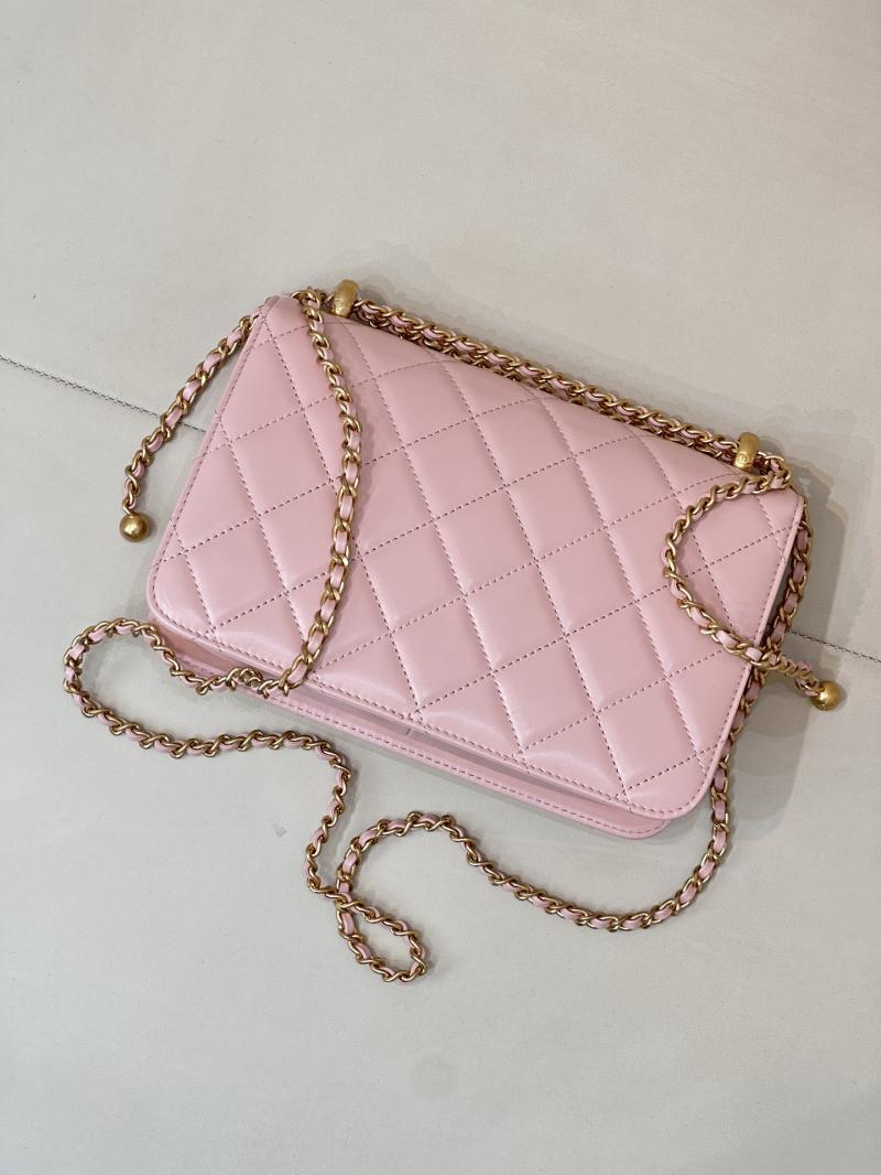 Chanel Calfskin Small Flap Bag Pink AS2649