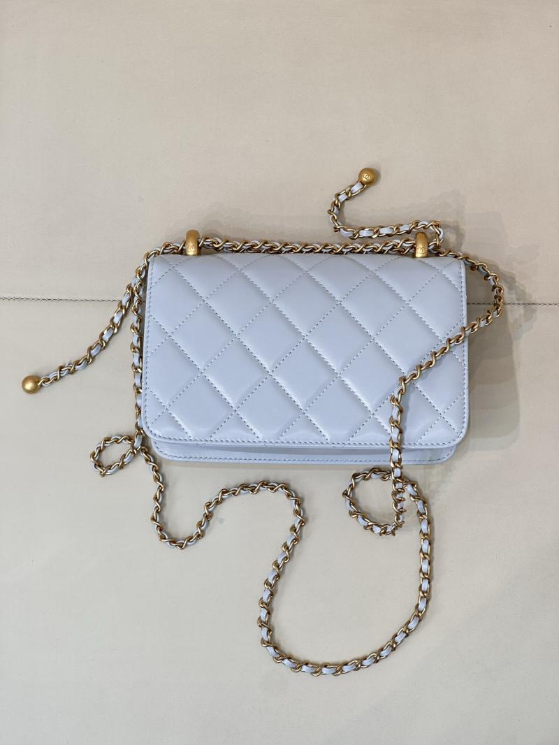 Chanel Calfskin mini Flap Bag Blue AS2615