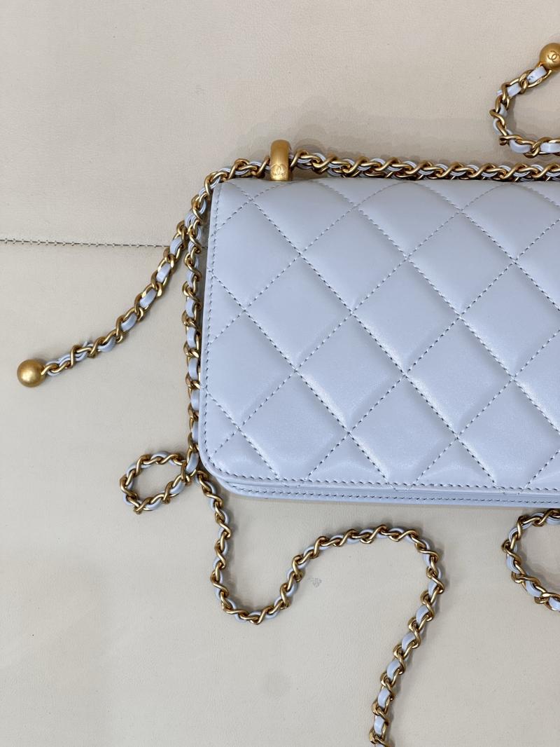 Chanel Calfskin mini Flap Bag Blue AS2615