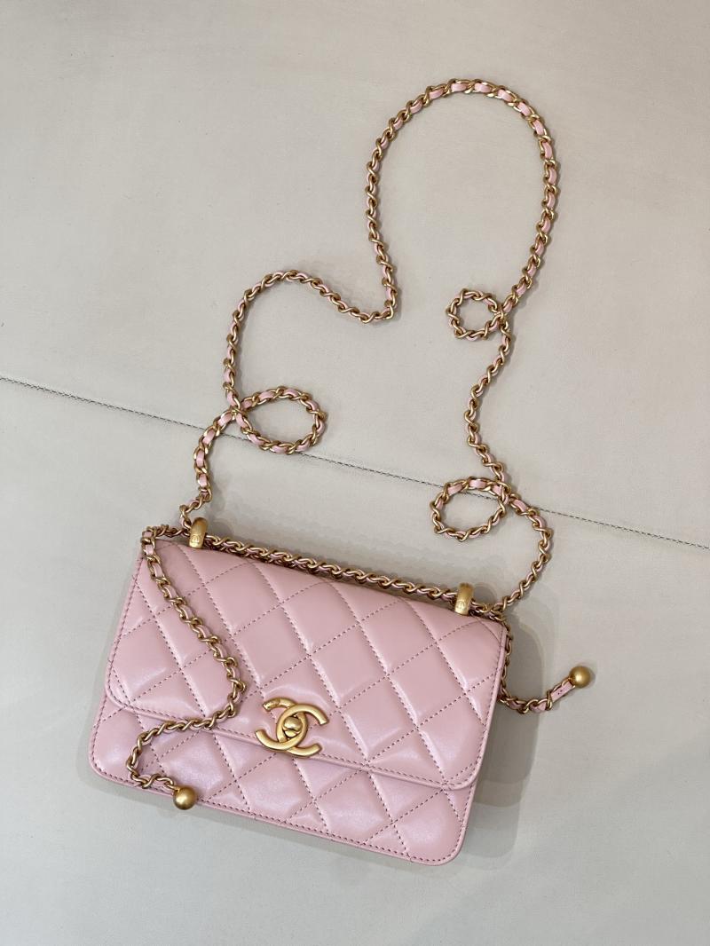 Chanel Calfskin mini Flap Bag Pink AS2615