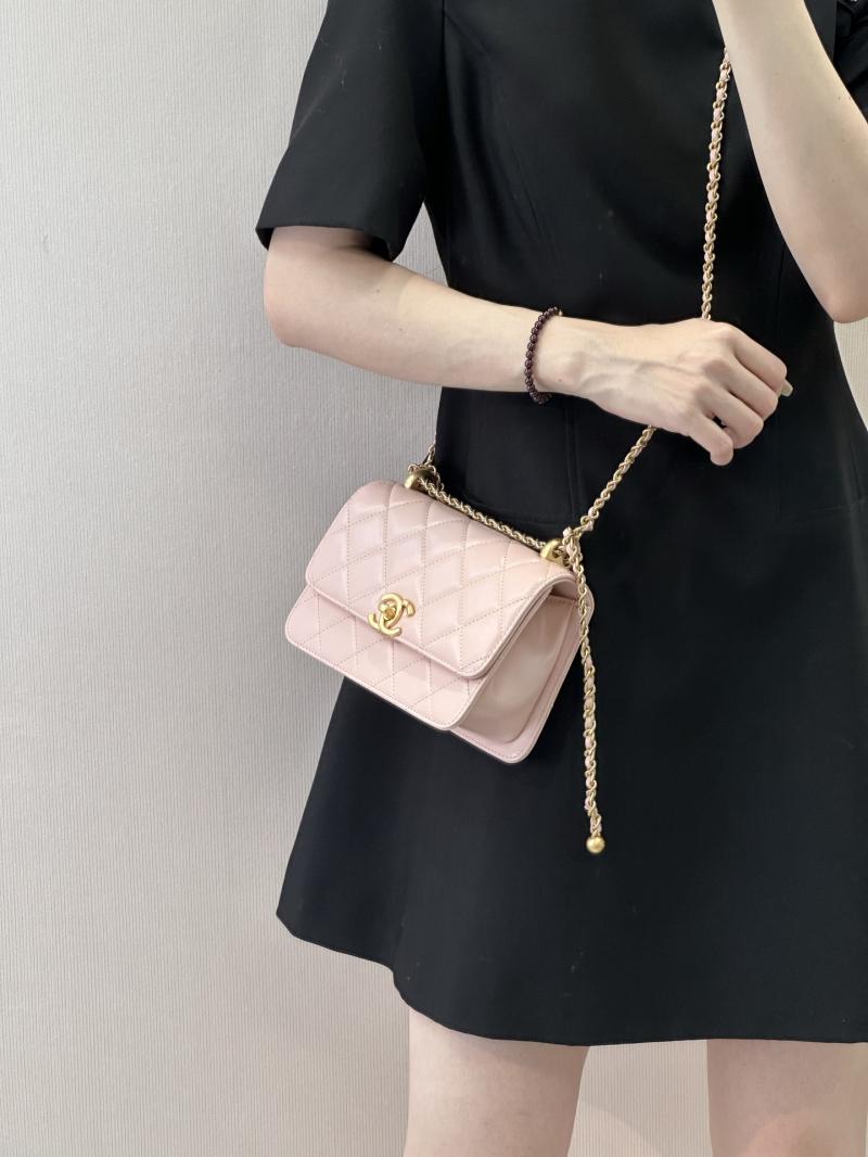 Chanel Calfskin mini Flap Bag Pink AS2615