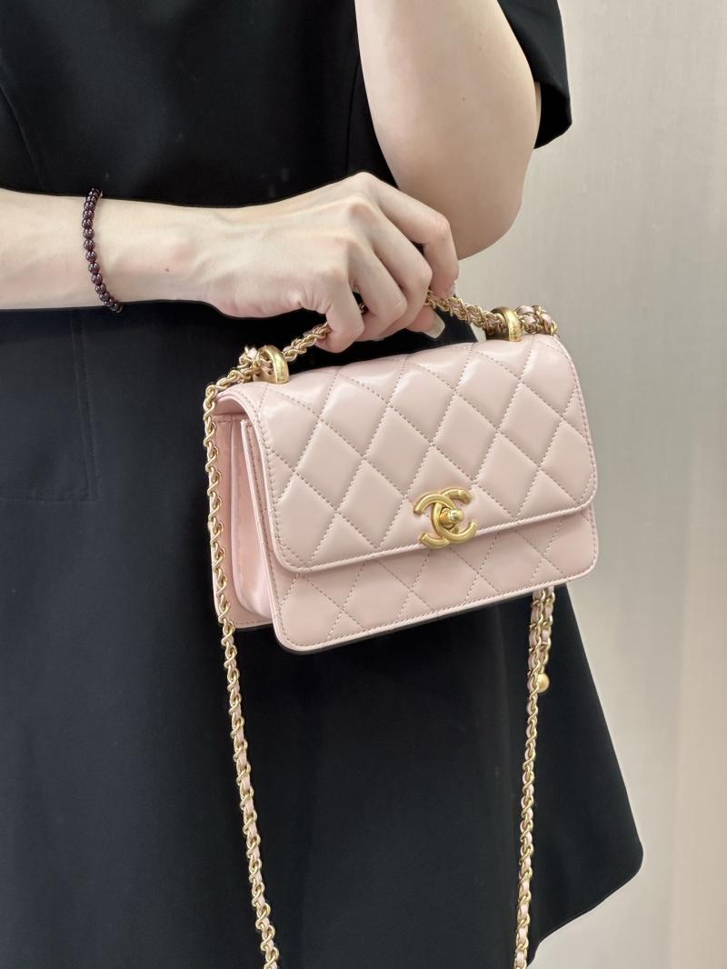 Chanel Calfskin mini Flap Bag Pink AS2615