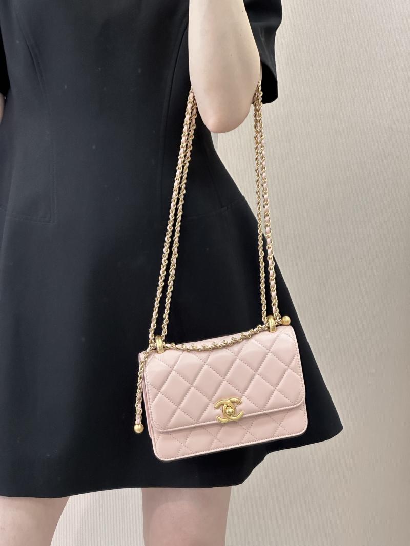 Chanel Calfskin mini Flap Bag Pink AS2615