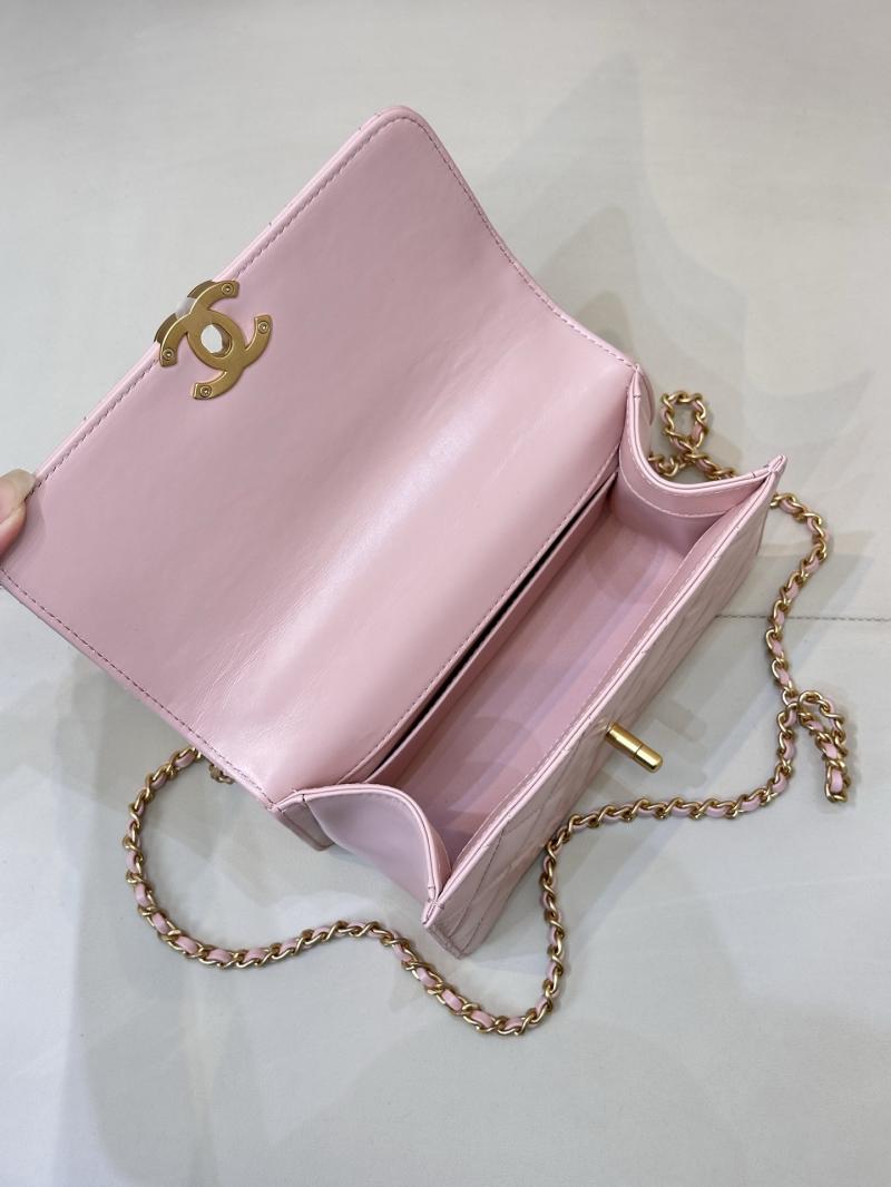 Chanel Calfskin mini Flap Bag Pink AS2615