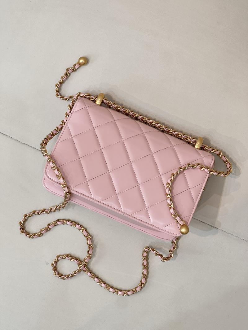 Chanel Calfskin mini Flap Bag Pink AS2615