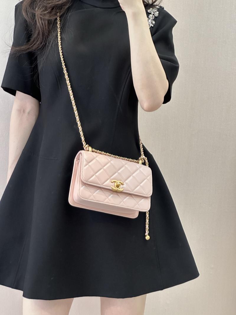 Chanel Calfskin mini Flap Bag Pink AS2615