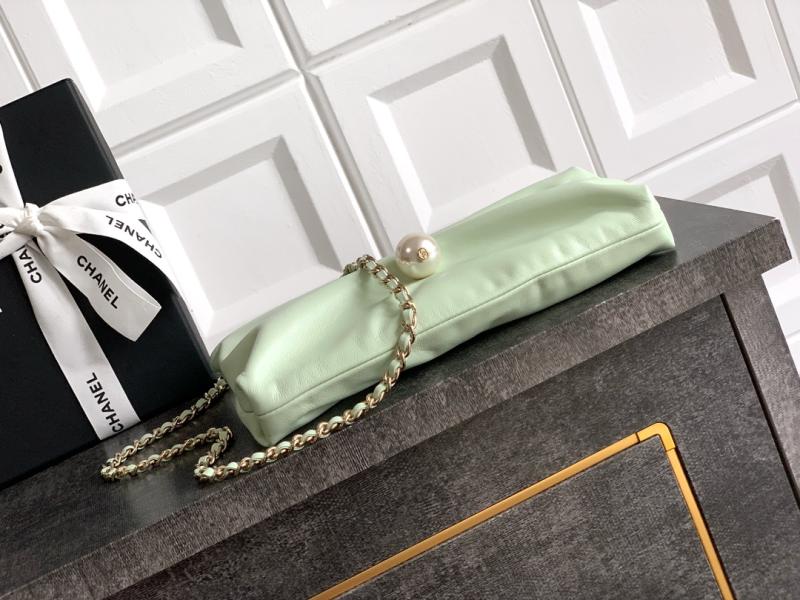 Chanel Clutch With Chain Green AP4613