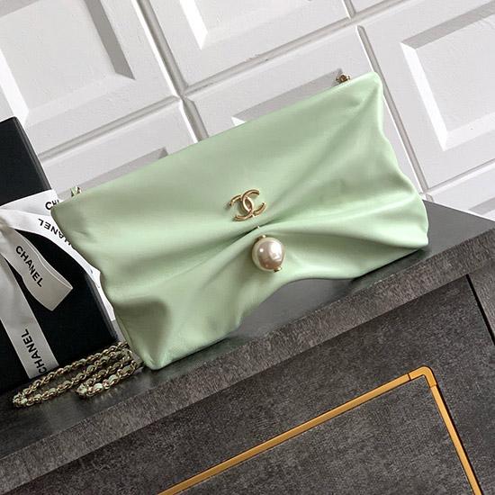 Chanel Clutch With Chain Green AP4613