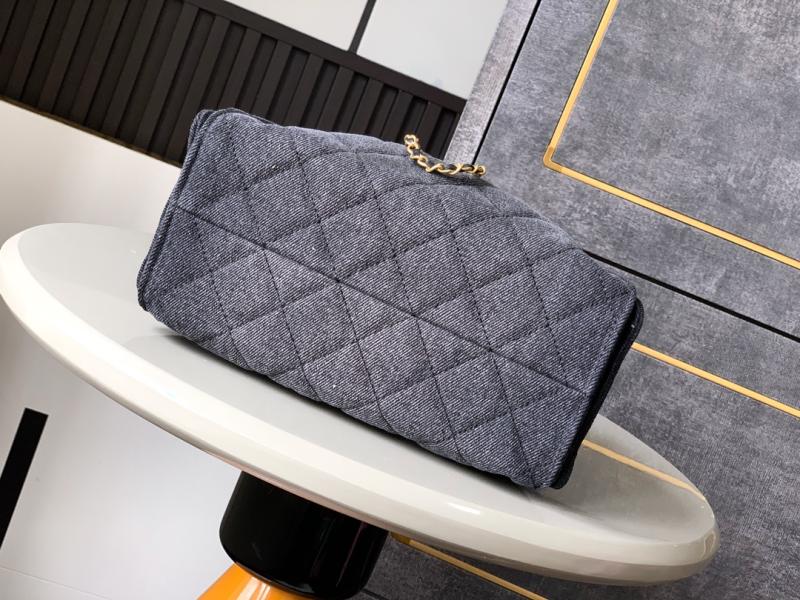 Chanel Denim 25 Mini Handbag Black AS5292