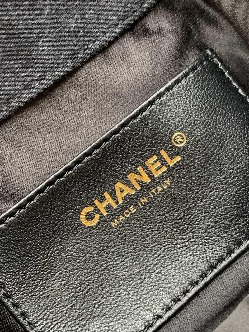 Chanel Denim 25 Mini Handbag Black AS5292