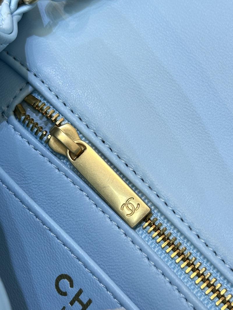 Chanel Lambskin Flap Bag Blue AS1786