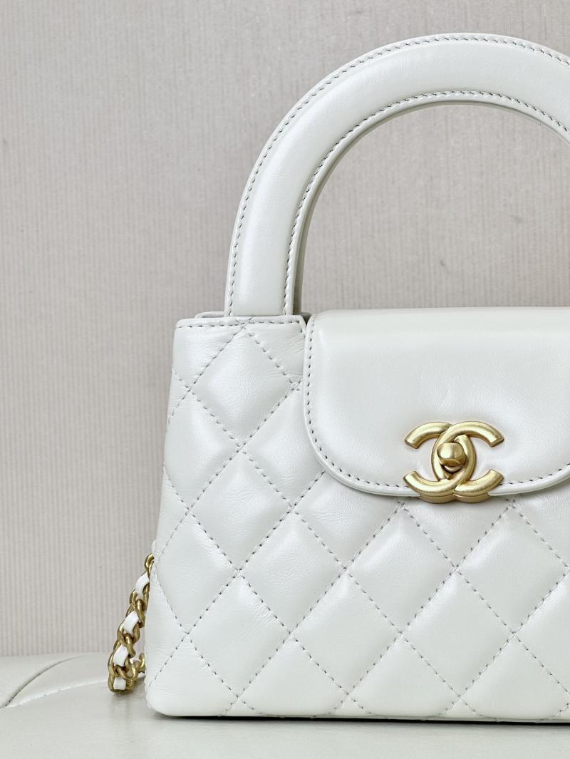 Chanel Mini Kelly Shopping Bag White AS4416