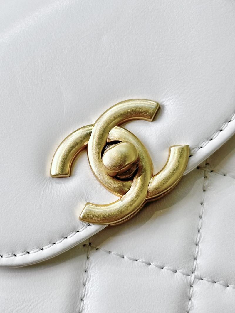 Chanel Mini Kelly Shopping Bag White AS4416