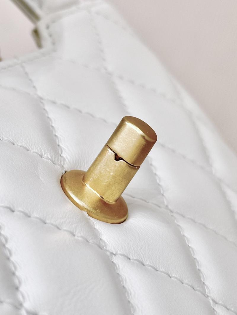 Chanel Mini Kelly Shopping Bag White AS4416