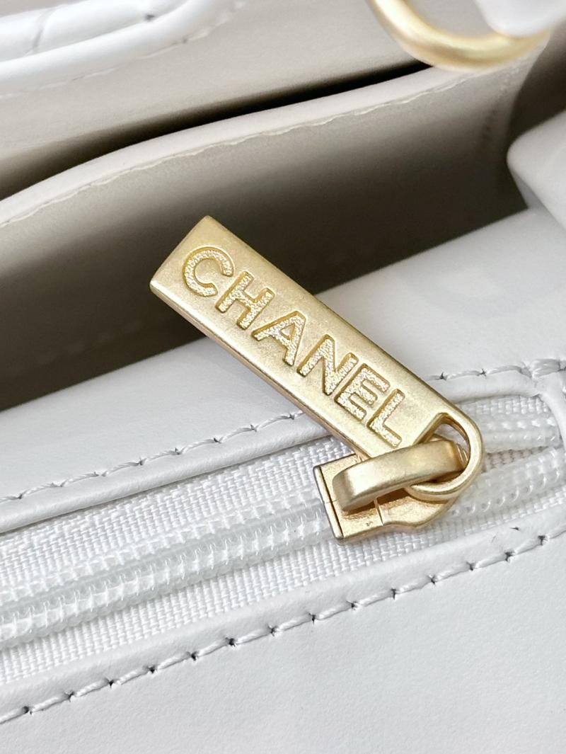 Chanel Mini Kelly Shopping Bag White AS4416