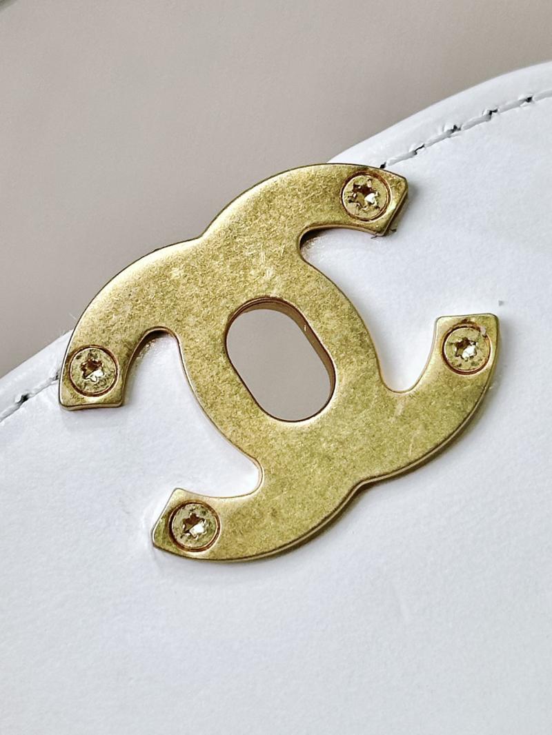 Chanel Mini Kelly Shopping Bag White AS4416