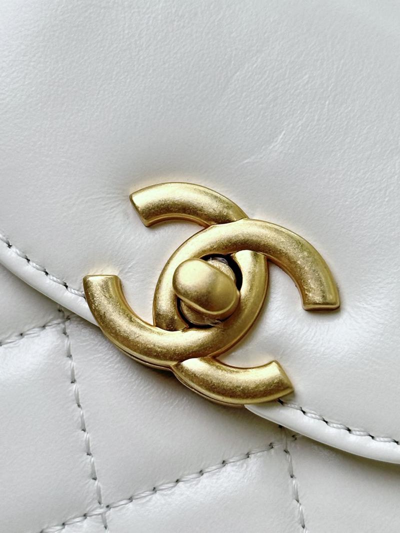 Chanel Mini Kelly Shopping Bag White AS4416