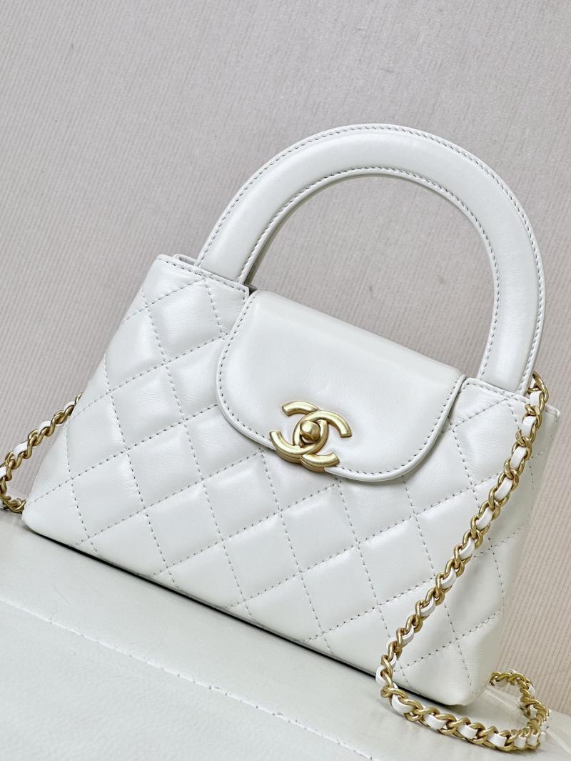 Chanel Mini Kelly Shopping Bag White AS4416