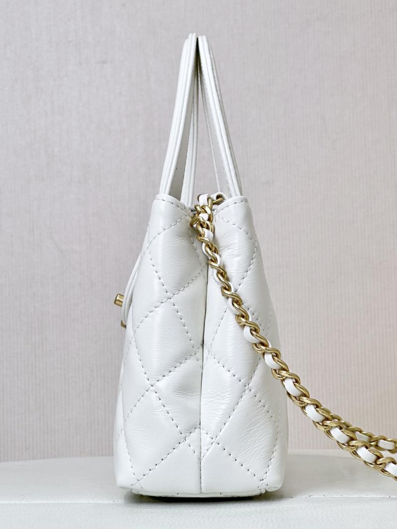 Chanel Mini Kelly Shopping Bag White AS4416