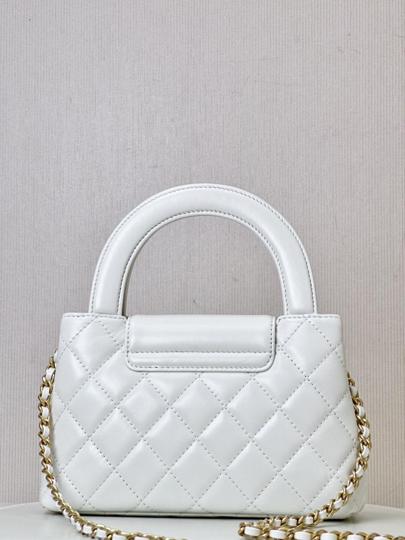 Chanel Mini Kelly Shopping Bag White AS4416