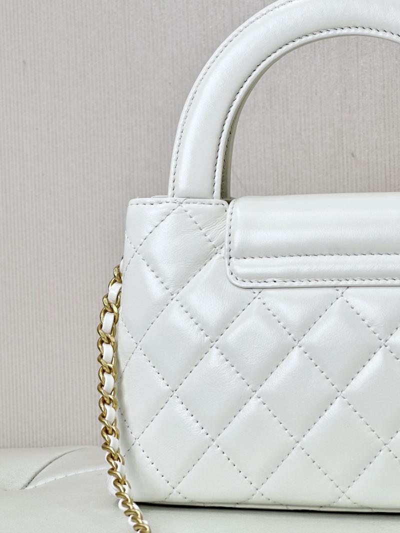 Chanel Mini Kelly Shopping Bag White AS4416