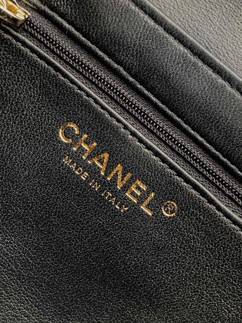 Chanel Patent Mini Kelly Shopping Bag Black AS4416
