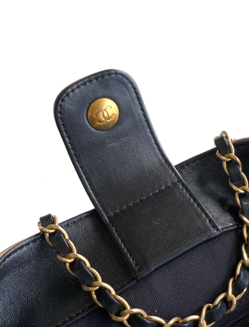 Chanel Suede Shoulder Bag Camel AS61001