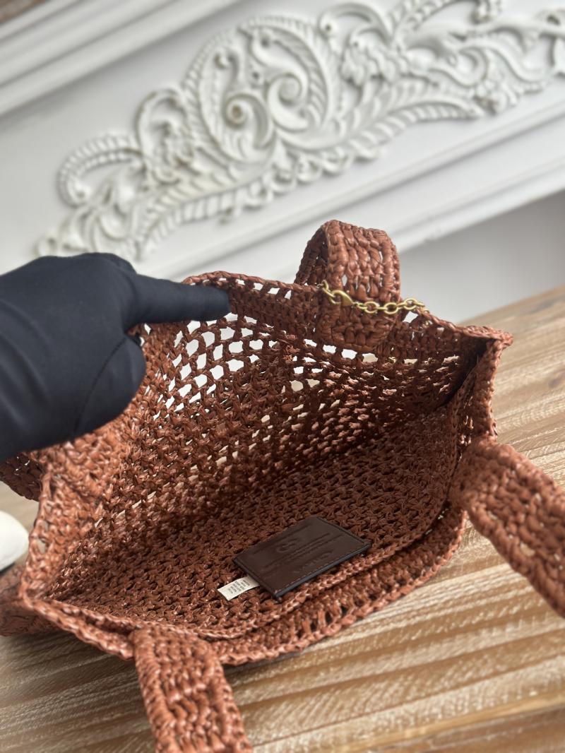 Chloe Raffia Summer Banana tote bag Brown CH25U