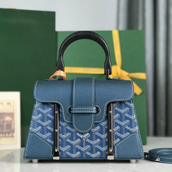 Goyard Saigon Structure Mini Bag Blue G020192